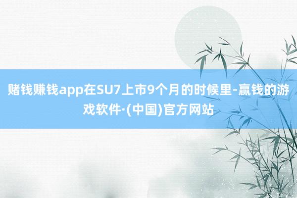 赌钱赚钱app在SU7上市9个月的时候里-赢钱的游戏软件·(中国)官方网站