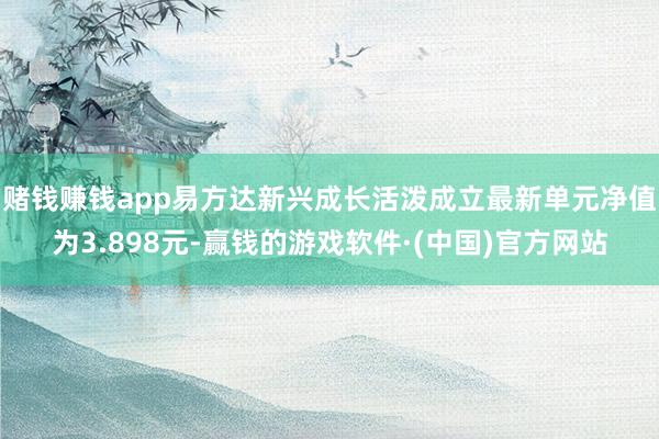 赌钱赚钱app易方达新兴成长活泼成立最新单元净值为3.898元-赢钱的游戏软件·(中国)官方网站
