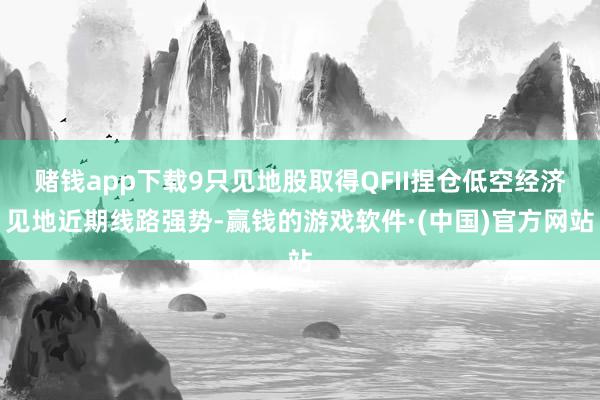赌钱app下载9只见地股取得QFII捏仓低空经济见地近期线路强势-赢钱的游戏软件·(中国)官方网站