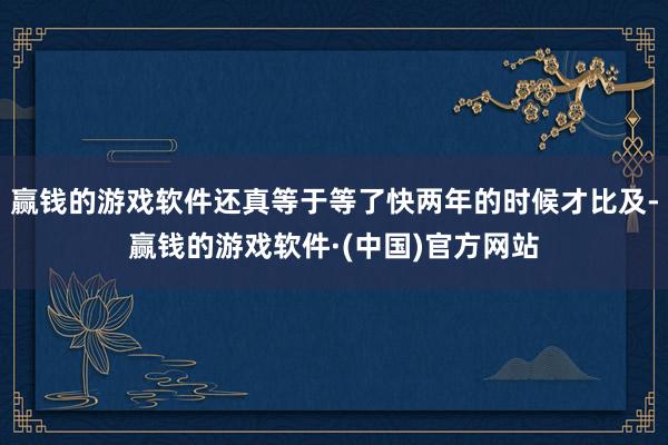 赢钱的游戏软件还真等于等了快两年的时候才比及-赢钱的游戏软件·(中国)官方网站