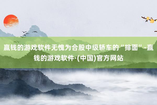 赢钱的游戏软件无愧为合股中级轿车的“排面”-赢钱的游戏软件·(中国)官方网站