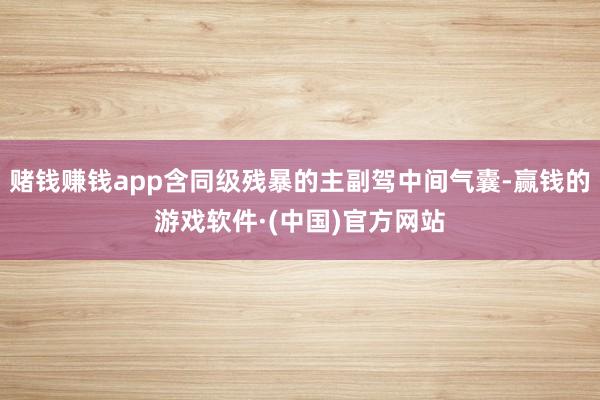 赌钱赚钱app含同级残暴的主副驾中间气囊-赢钱的游戏软件·(中国)官方网站