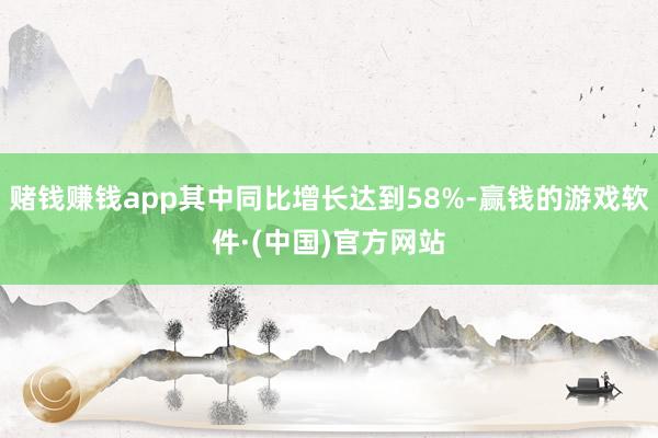 赌钱赚钱app其中同比增长达到58%-赢钱的游戏软件·(中国)官方网站