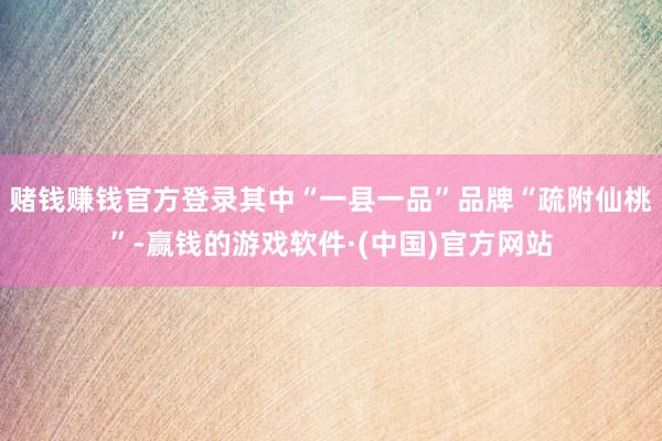 赌钱赚钱官方登录其中“一县一品”品牌“疏附仙桃”-赢钱的游戏软件·(中国)官方网站